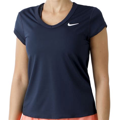 donkerblauw nike shirt dames|Blauw Tops en T.